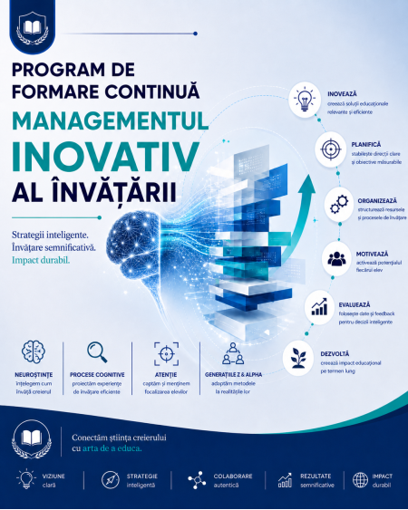 Competente digitale - Curs AVIZAT M.E.C. – o călătorie în universul inteligențelor multiple 18-20 CPT