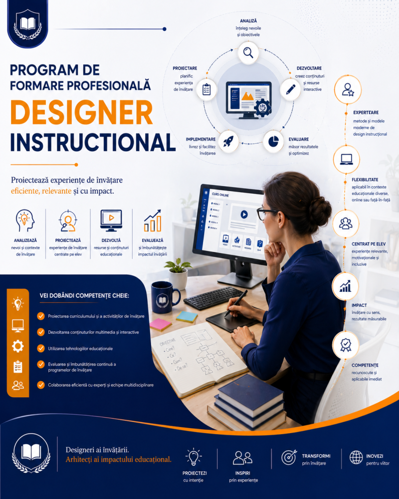 Program autorizat de formare profesională DESIGNER INSTRUCȚIONAL