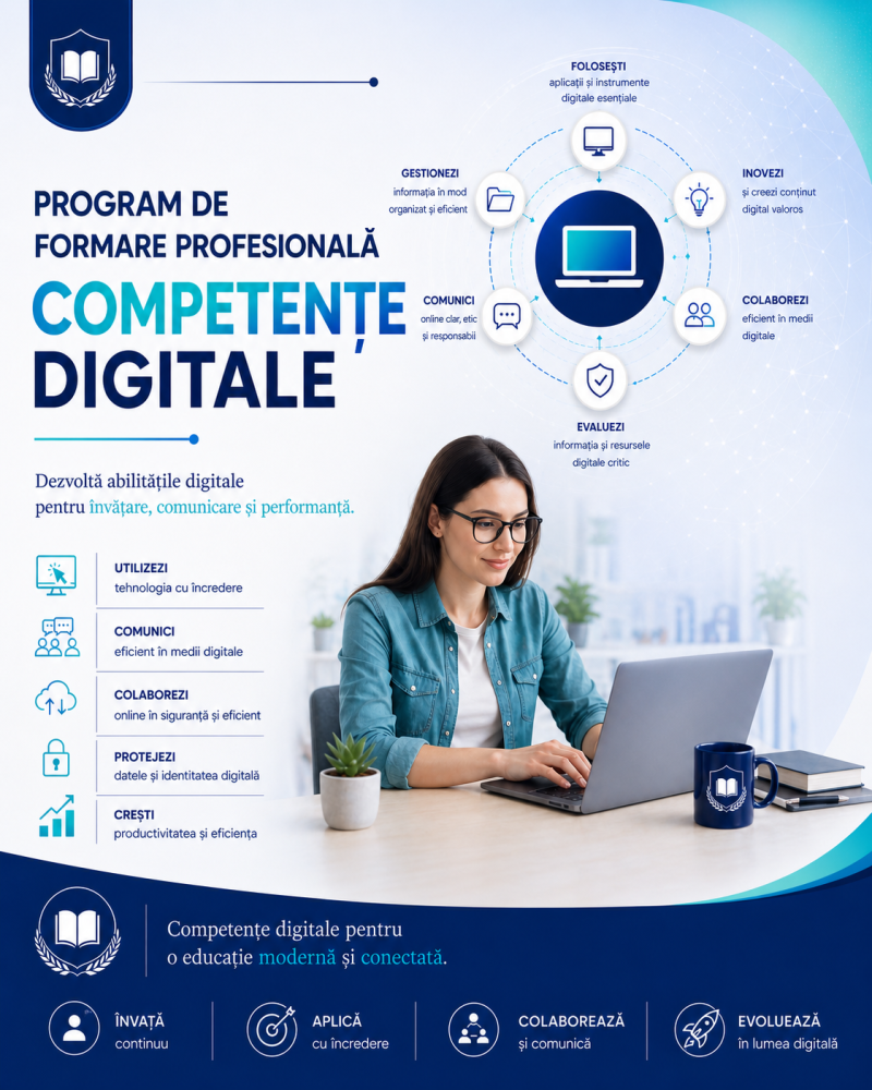 Program autorizat de formare profesionala COMPETENȚE DIGITALE