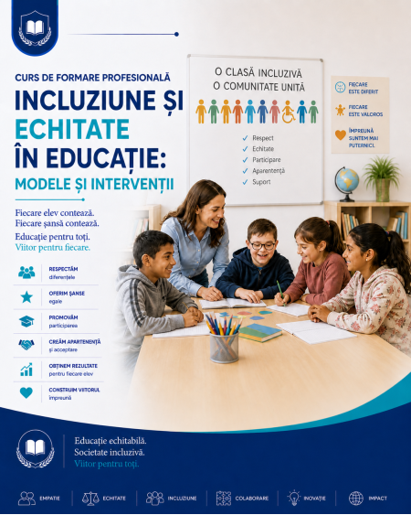 PROGRAM DE FORMARE - INCLUZIUNE ȘI ECHITATE IN EDUCATIE: MODELE ȘI INTERVENȚII
