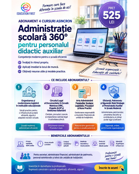 ABONAMENT ADMINISTRATIE SCOLARA 360°