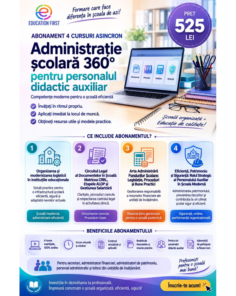 ABONAMENT ADMINISTRATIE SCOLARA 360°